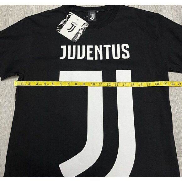 Juventus Official Italian Soccer Black T-Shirt Size Men’s Large Slim Fit NWT - Picture 4 of 5